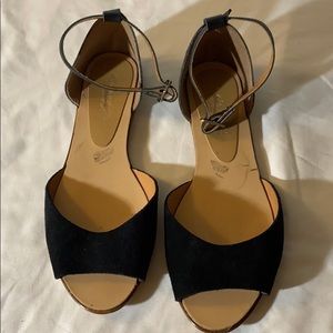 A.Giannetti vintage black sandals made in Italy